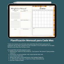Load image into Gallery viewer, Agenda 2025 Digital Sin Fechas | Inicia Domingo y Lunes | 5 Portadas distintas | 200 Stickers | Manual de Instrucciones
