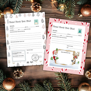 Letter to Santa Printable Bundle | Letter from Santa | Letter to Santa envelope | Template Letter to Santa | Easy to print Digital Instant download