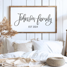 Load image into Gallery viewer, Personalized Family Last Name Hand Lettering | Farmhouse Digital Wall Art
