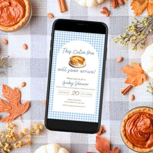 Load image into Gallery viewer, Editable Cutie Pie Baby Shower Invitation | Cutie Pie Baby Shower Invite | Fall Baby shower invitation template | Baby Shower E-vite FWP001
