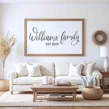 Load image into Gallery viewer, Personalized Family Last Name Hand Lettering | Farmhouse Digital Wall Art
